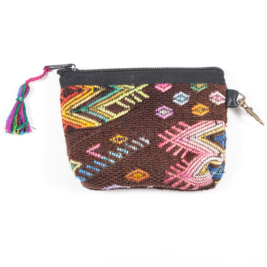 Upcycled Huipil Coin Purse (Guatemala) - Style 3