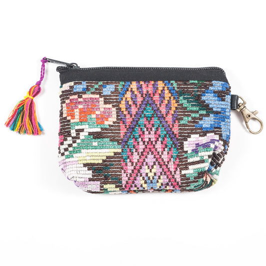 Upcycled Huipil Coin Purse (Guatemala) - Style 7