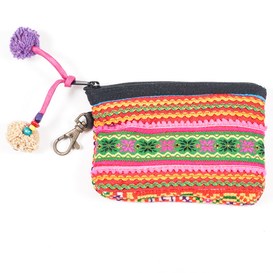 Vintage Hmong Hill Tribe Coin Purse (Thailand) - Style 12