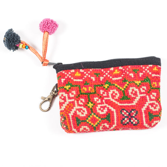 Vintage Hmong Hill Tribe Coin Purse (Thailand) - Style 4