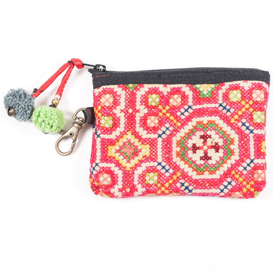 Vintage Hmong Hill Tribe Coin Purse (Thailand) - Style 7
