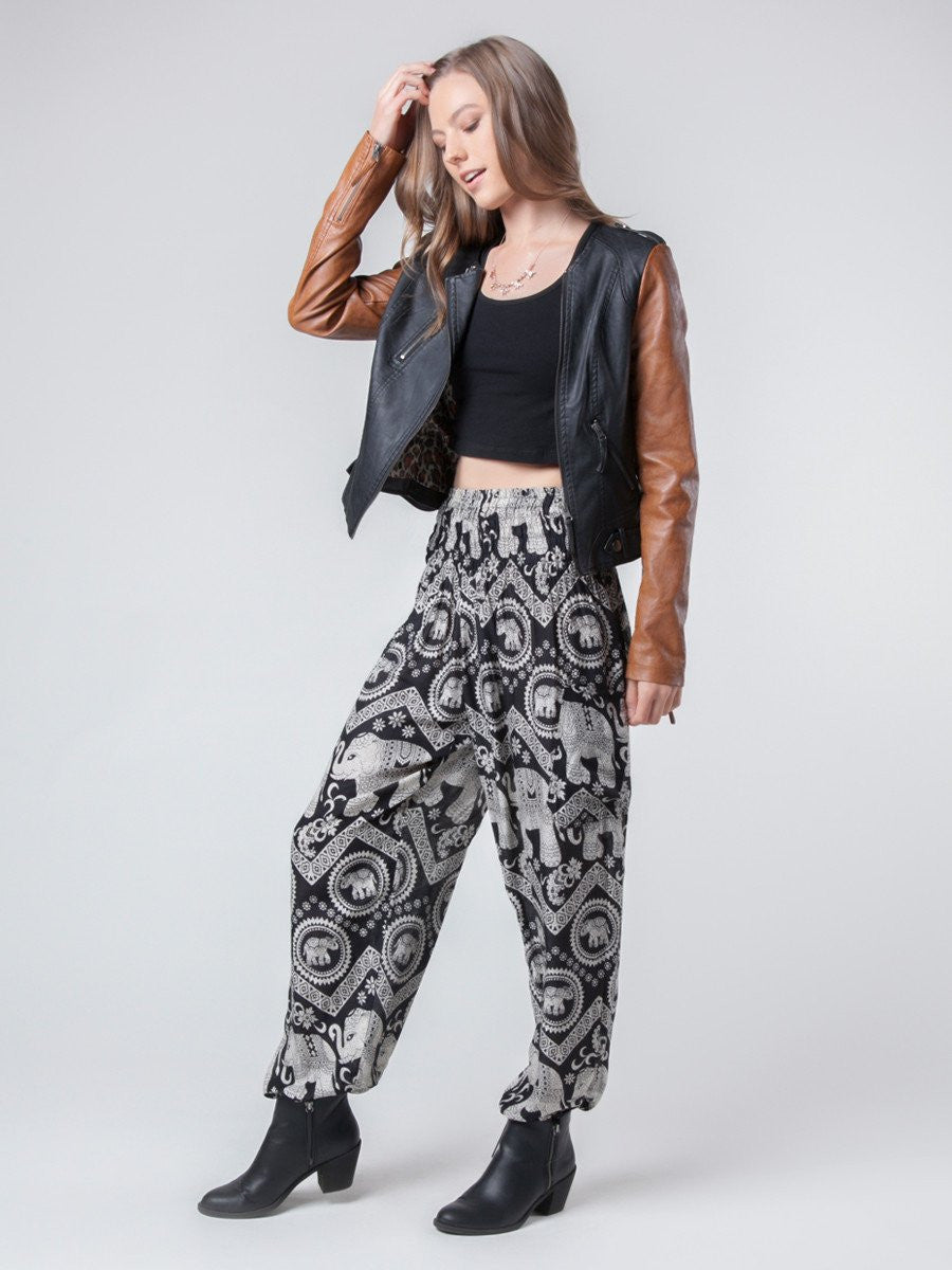 Black Diamond Harem Pants by The Elephant Pants