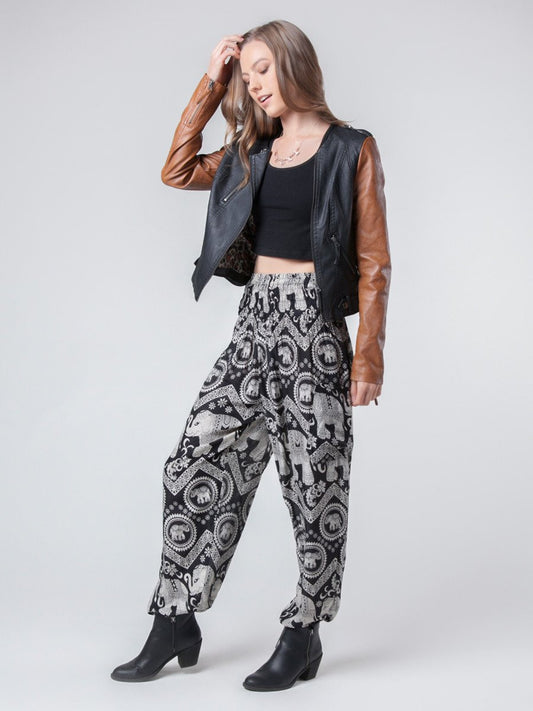 Black Diamond Harem Pants by The Elephant Pants
