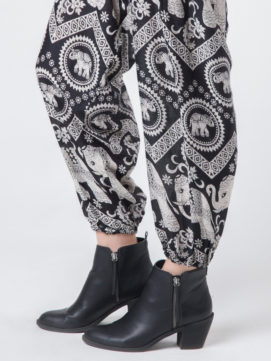 Black Diamond Harem Pants by The Elephant Pants