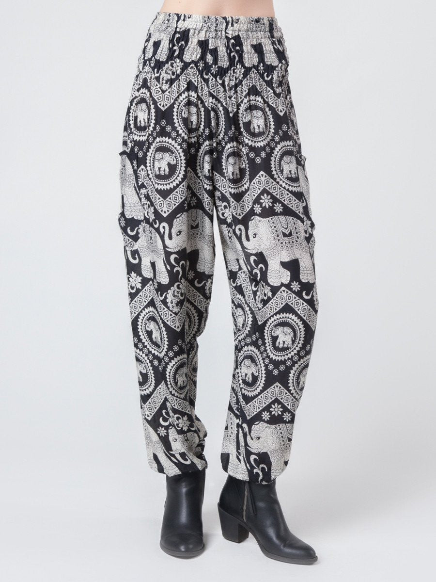 Black Diamond Harem Pants by The Elephant Pants