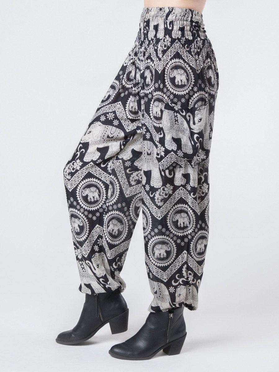 Black Diamond Harem Pants by The Elephant Pants