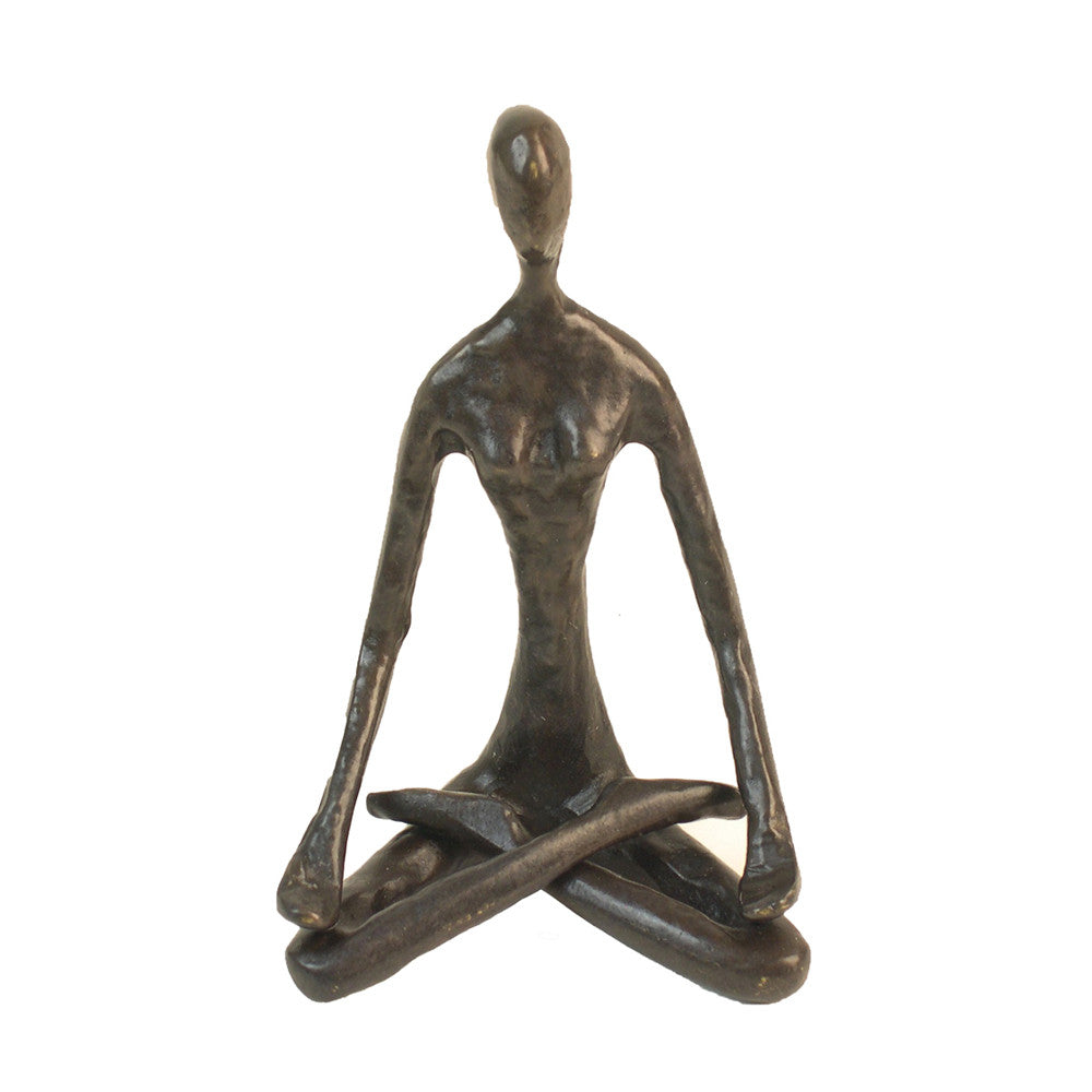 Bronze Sculpture of Female Yogi in Padmasana or Lotus Position