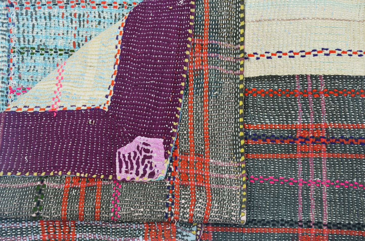 Hand Crafted Vintage Kantha Throw D