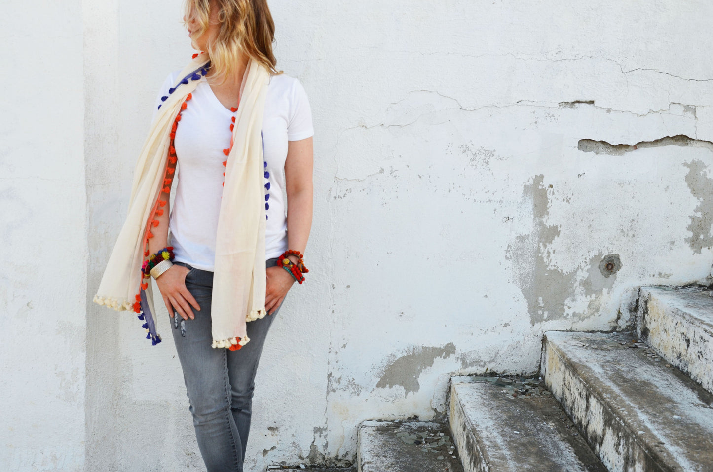Handloom Tassel Scarf B