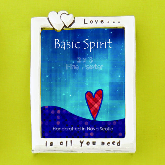 Mini Pewter Picture Frame - "Love Is All You Need"