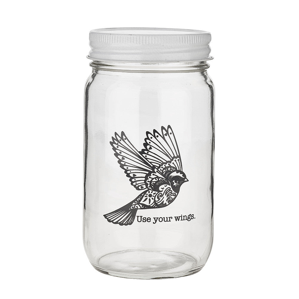 Use Your Wings Mason Jar