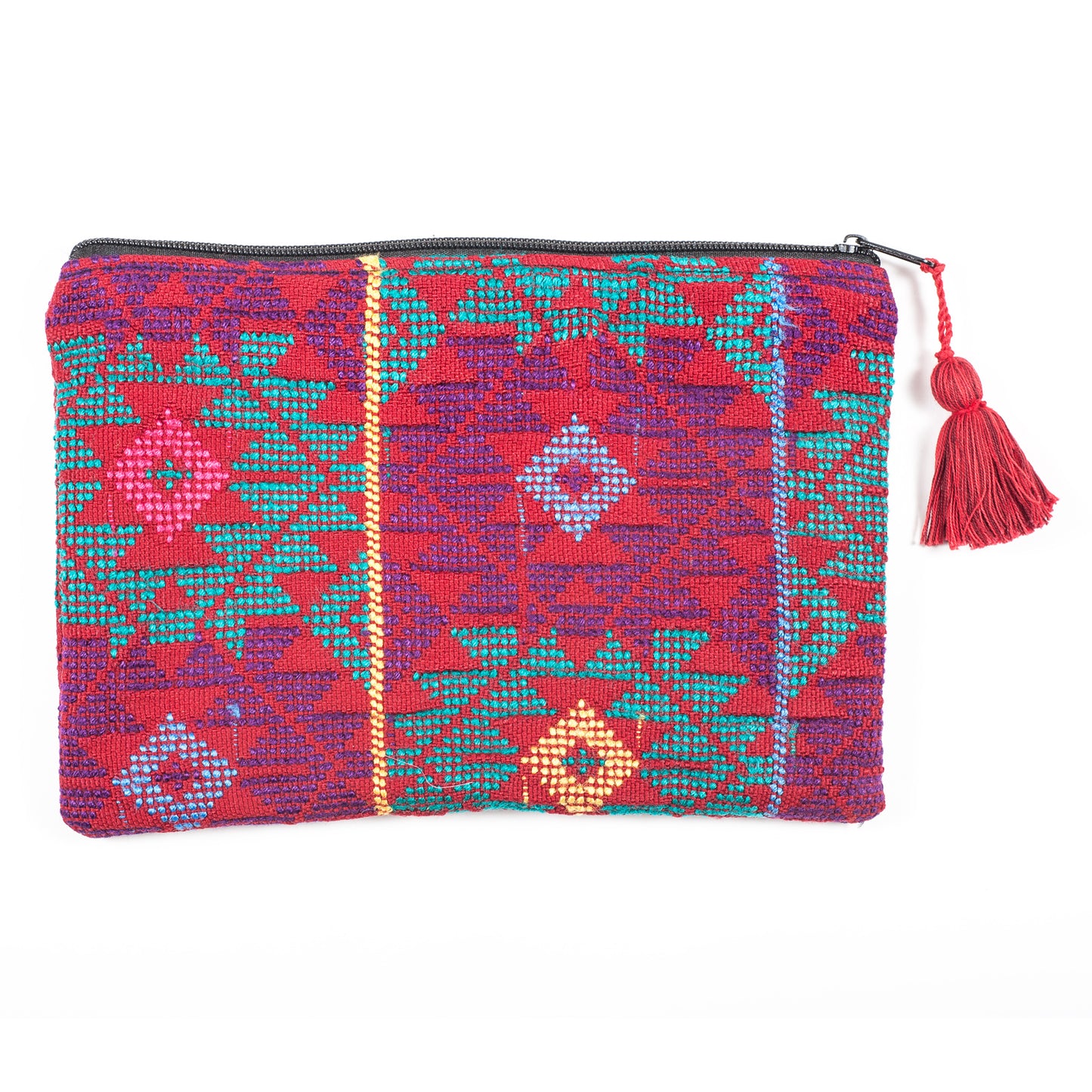 Upcycled Huipil Cosmetic Bag (Guatemala) - Style 1