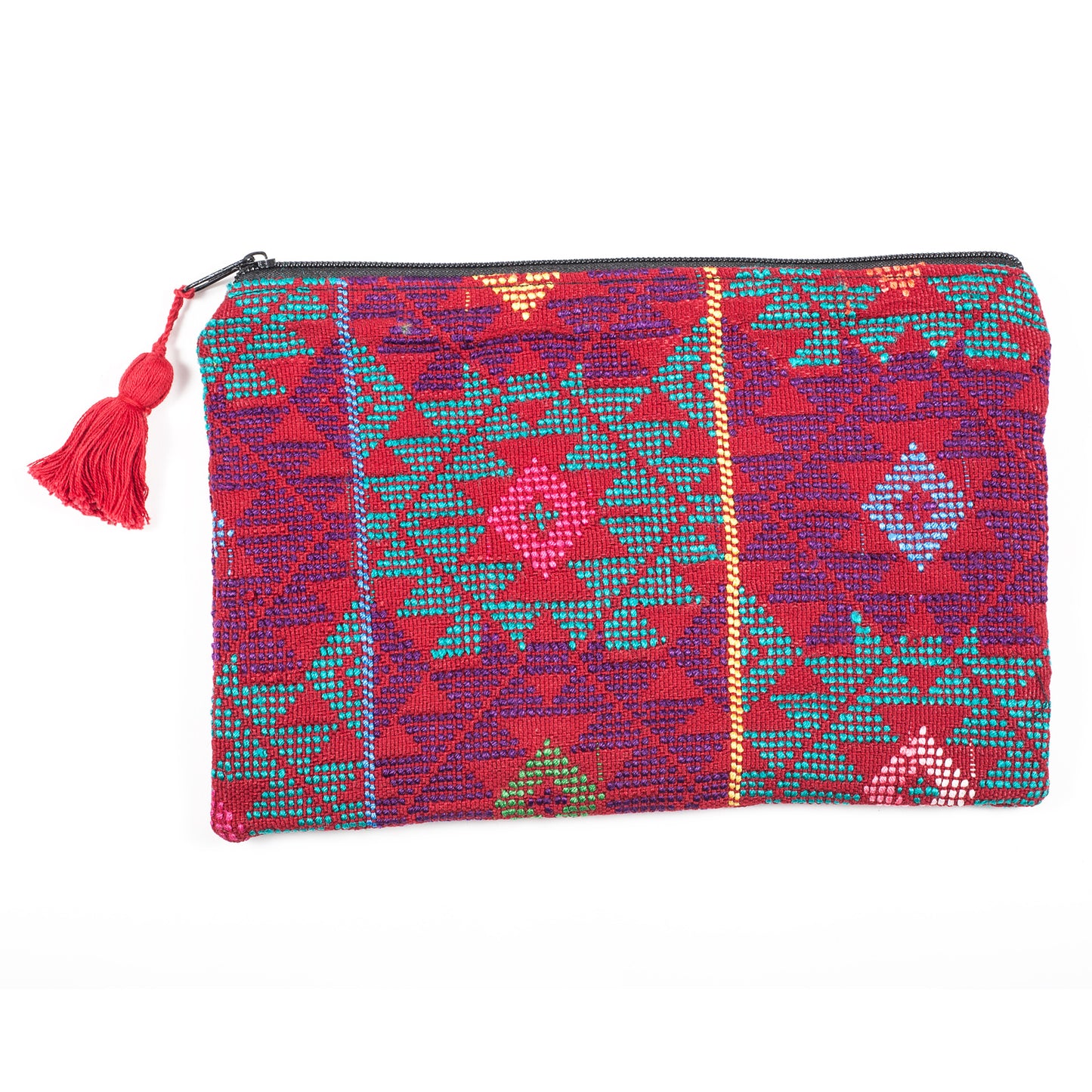Upcycled Huipil Cosmetic Bag (Guatemala) - Style 2