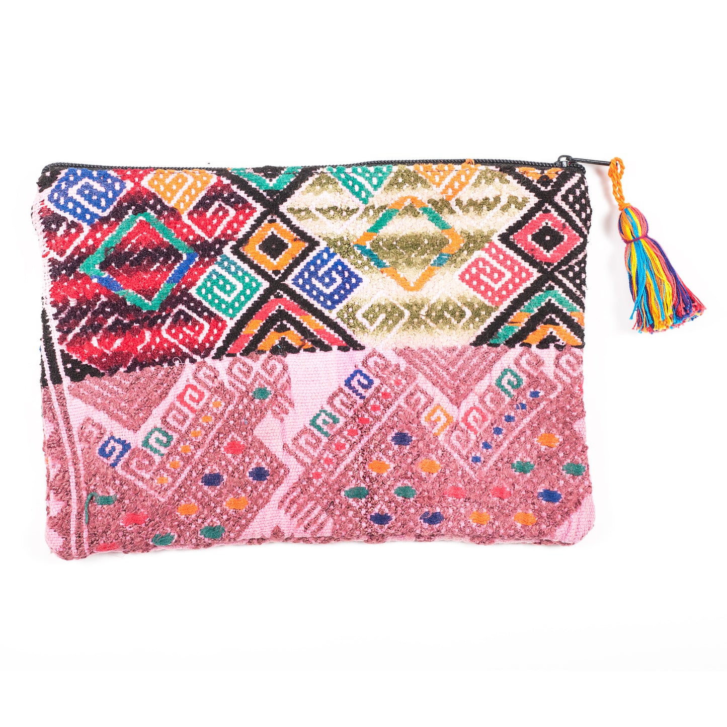 Upcycled Huipil Cosmetic Bag (Guatemala) - Style 4