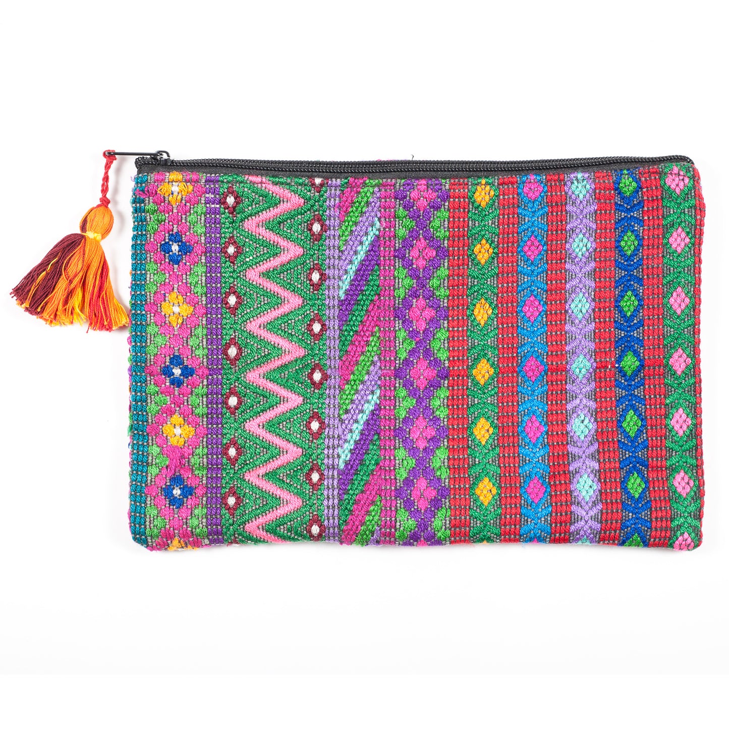 Upcycled Huipil Cosmetic Bag (Guatemala) - Style 8
