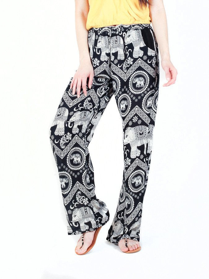 Black Diamond Boho Pants by The Elephant Pants