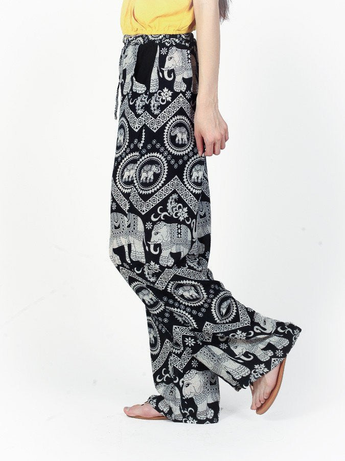 Black Diamond Boho Pants by The Elephant Pants