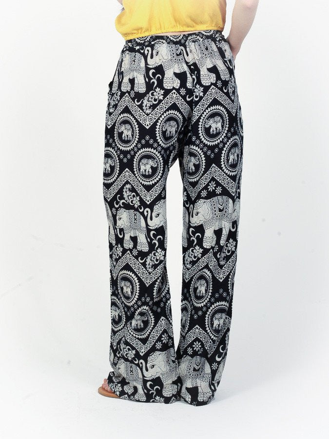 Black Diamond Boho Pants by The Elephant Pants