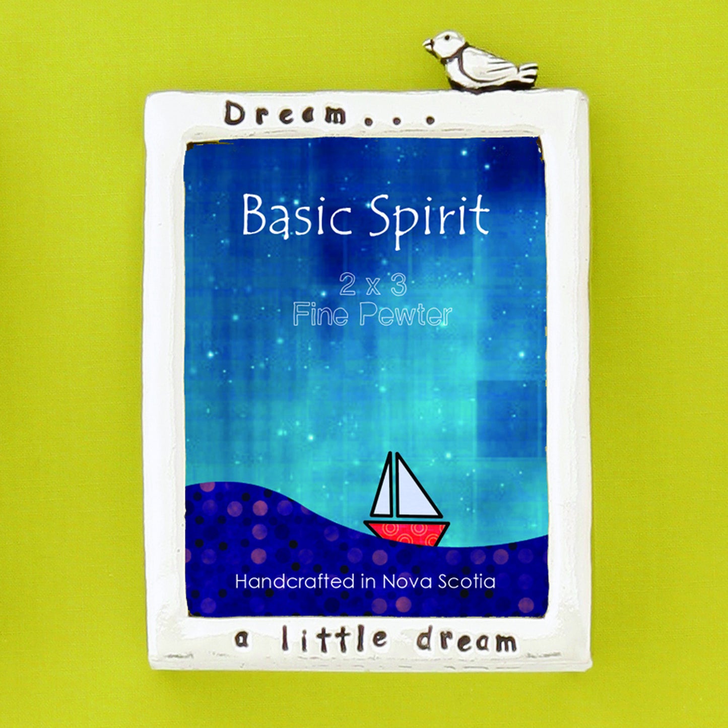 Mini Pewter Picture Frame - "Dream A Little Dream"