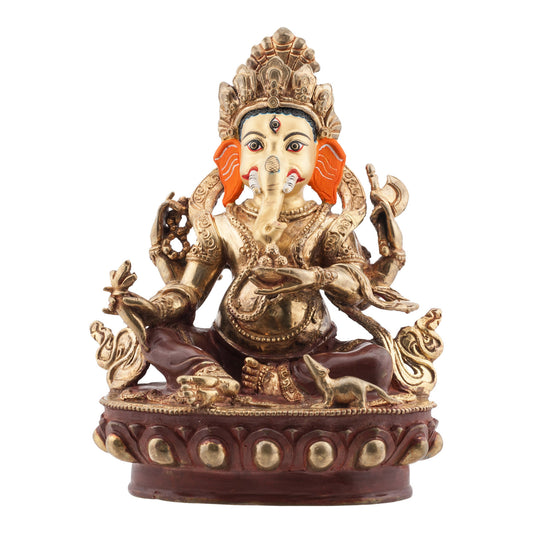 24kt Gold Plated Ganesh Statue