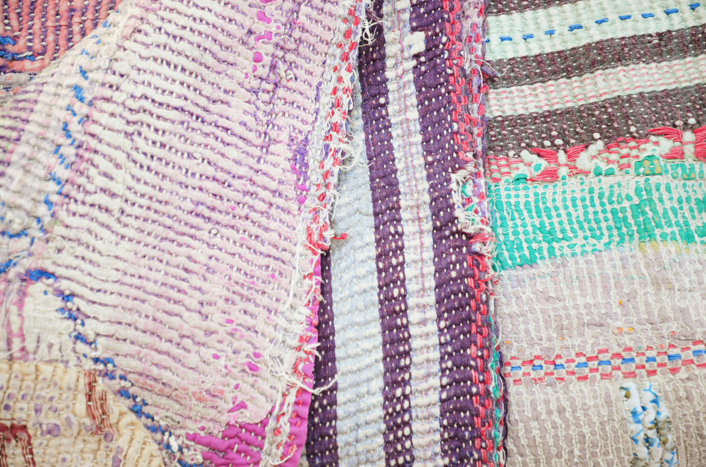 Hand Crafted Vintage Kantha Throw E