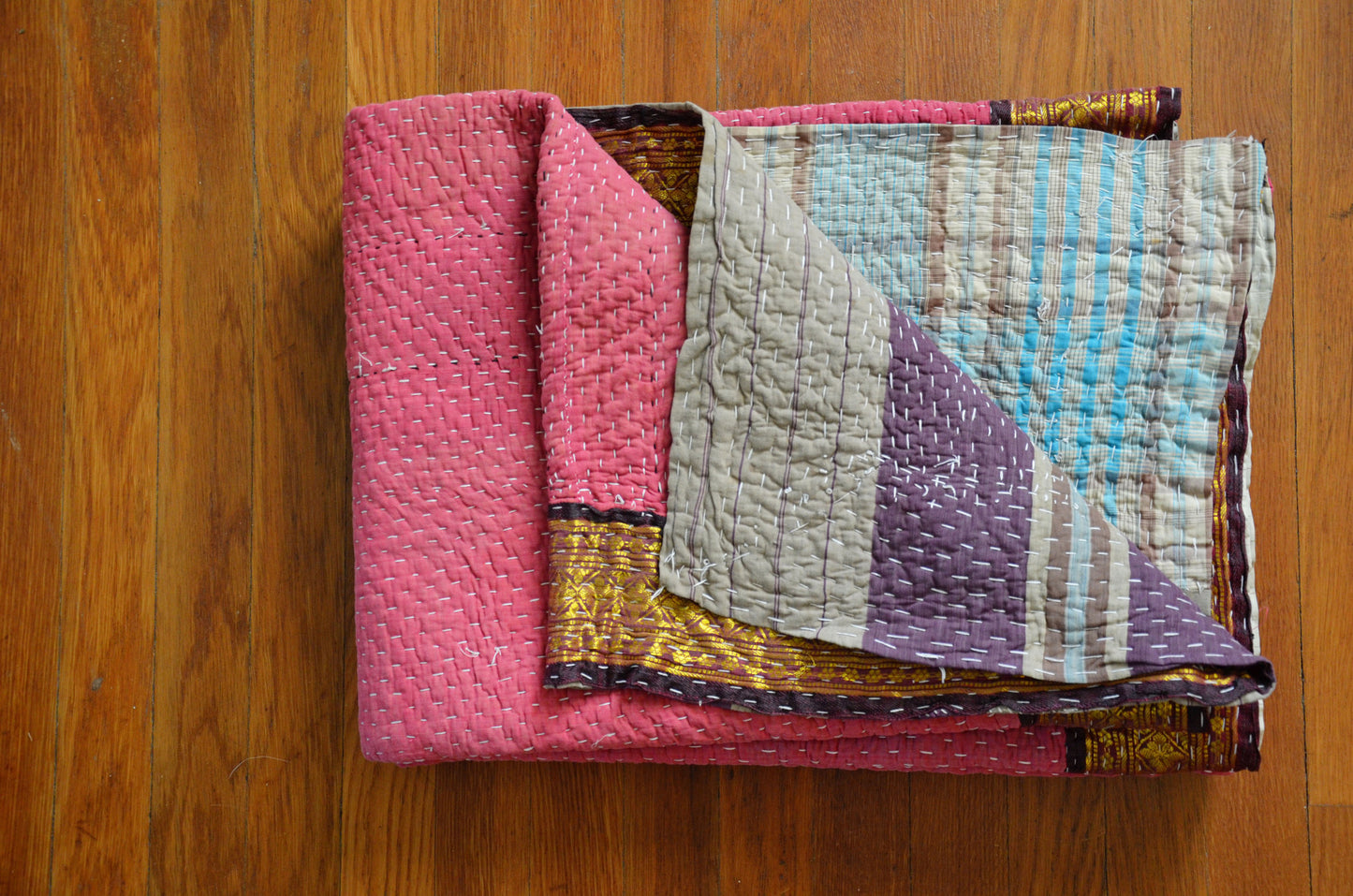Hand Crafted Vintage Kantha Throw A