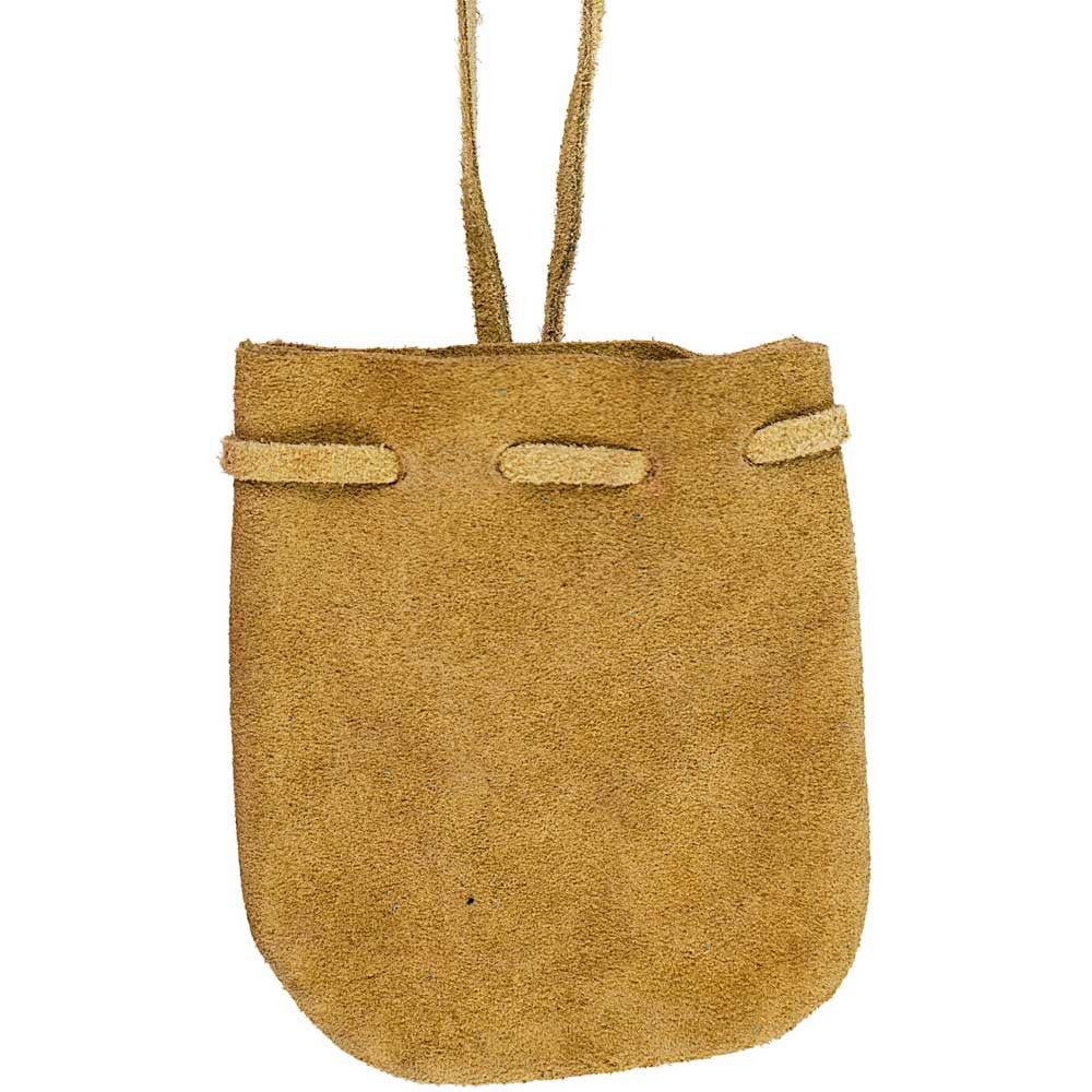 Suede Medicine Bag and Crystal Pouch