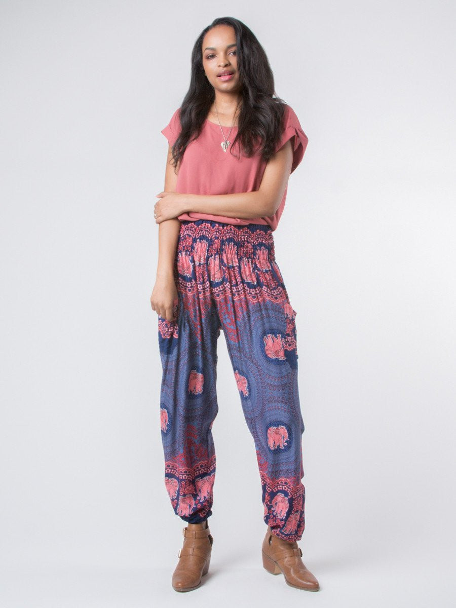 Nellie Dark Blue Harem Pants by The Elephant Pants