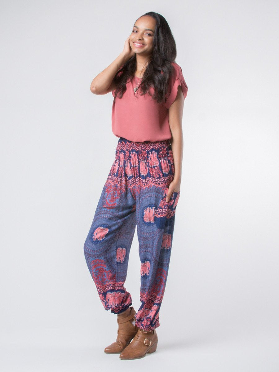 Nellie Dark Blue Harem Pants by The Elephant Pants