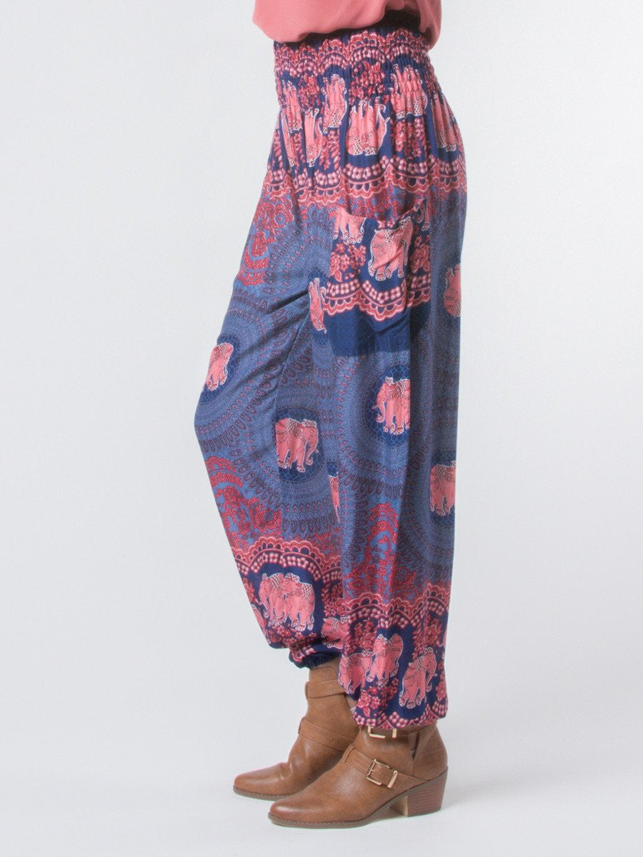 Nellie Dark Blue Harem Pants by The Elephant Pants