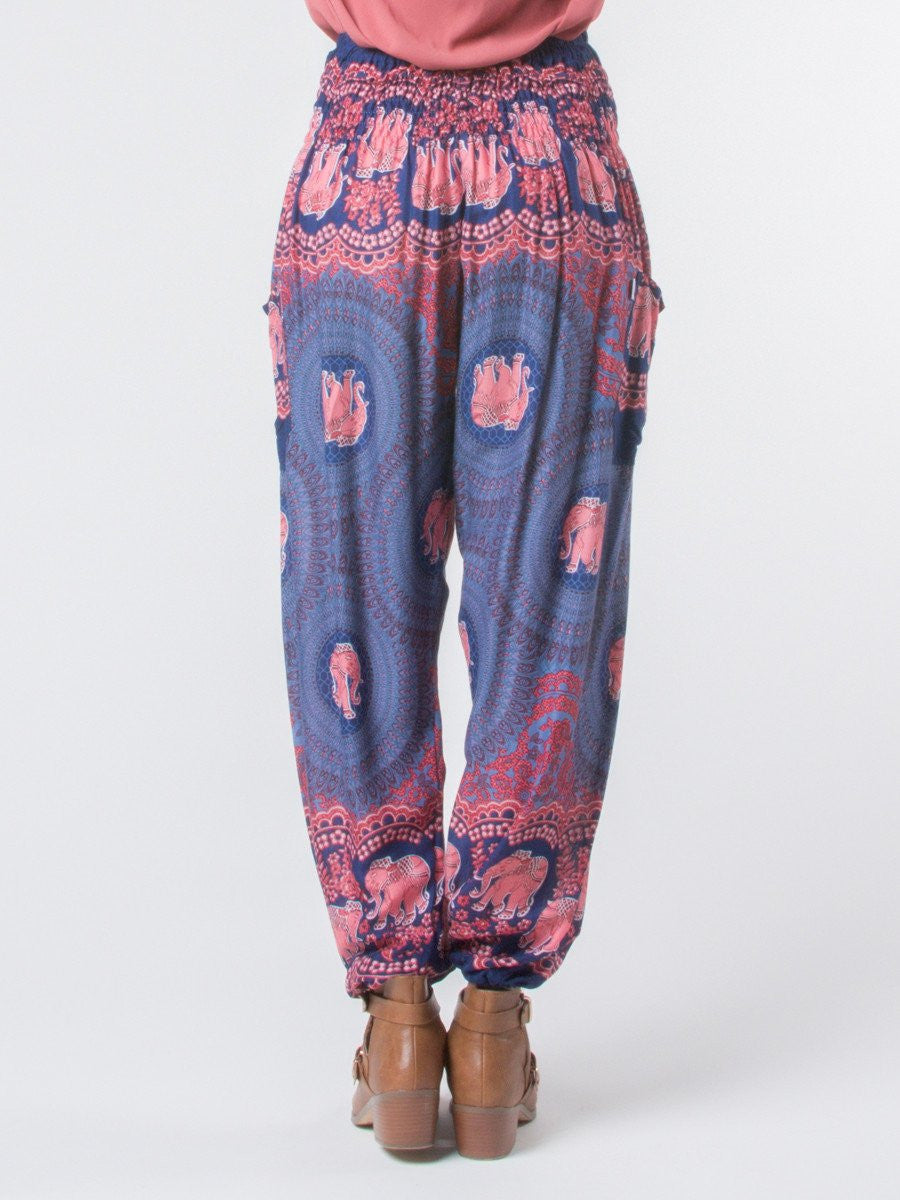 Nellie Dark Blue Harem Pants by The Elephant Pants