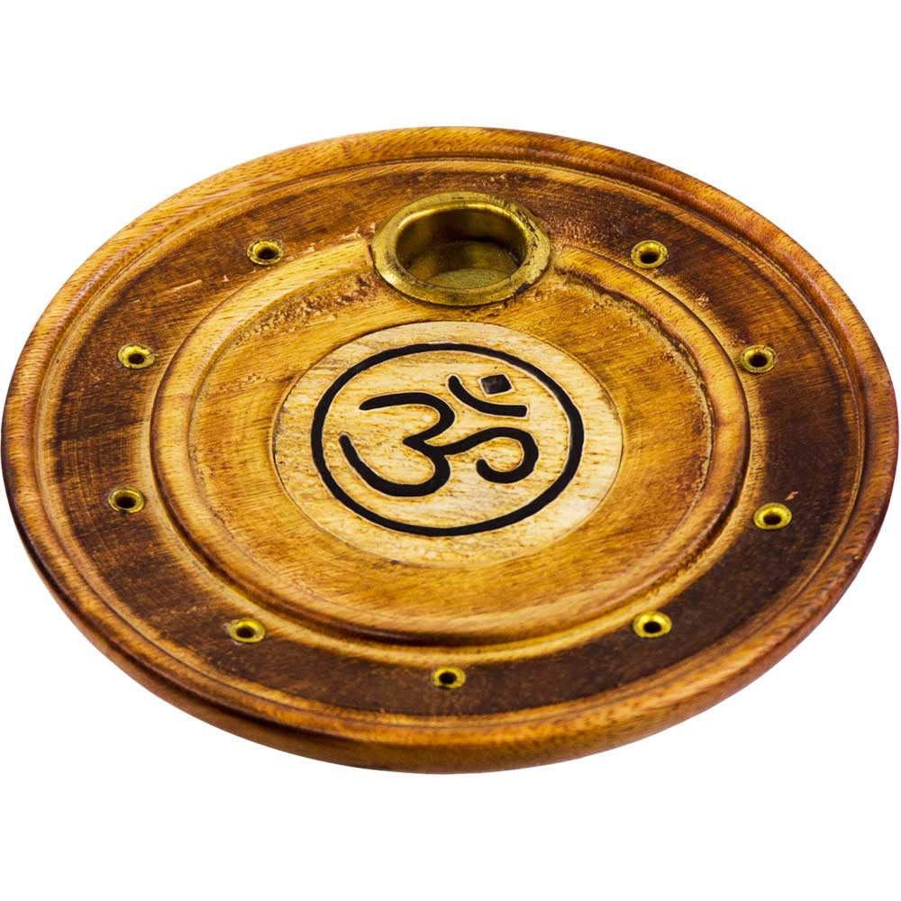 OM Incense Burner for Incense Cones and Sticks