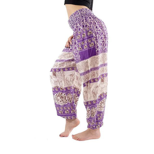 Purple Elephant Yoga Pants