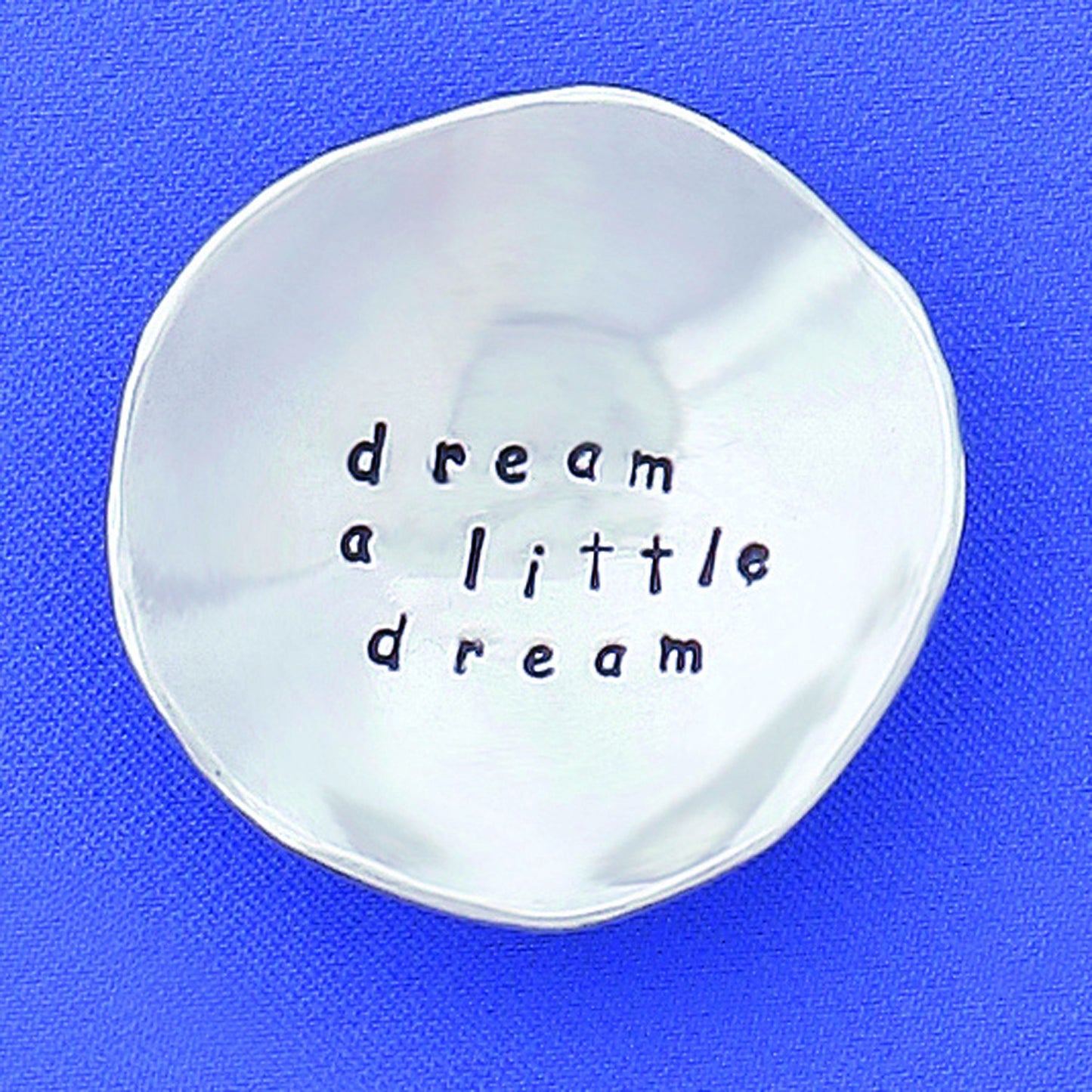 Pewter Trinket Dish "Dream a Little Dream" - small