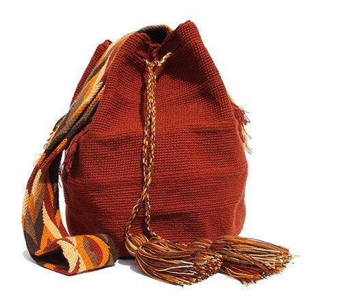 Wayuu Crossbody Mochila Bag - Terracotta